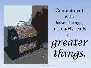 Less More or Less Contentment Knabble Aug 05 2014