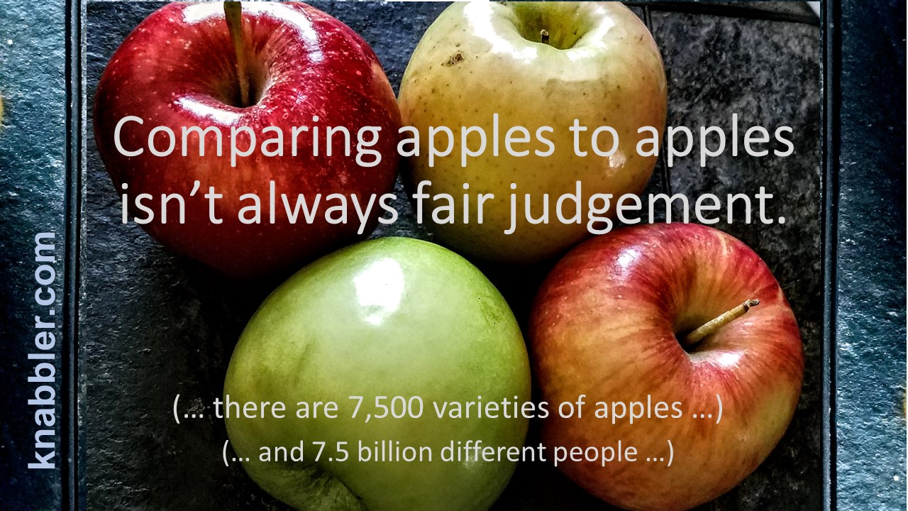 2017 08 01 Comparing apples to apples isn_t always fair judgement jakorte 07 31 2017